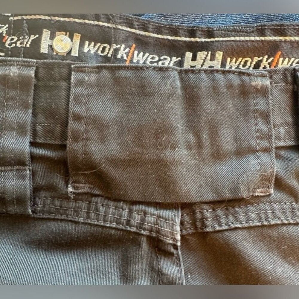 Helly Hansen Work Wear Pants Mens Size W34 X L32 Black Paint Staining Cargo Pant - Picture 16 of 16